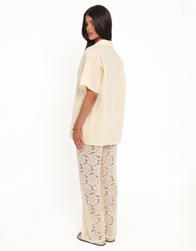 Petal & Pup - Mindy Lace Pant Set - Yellow