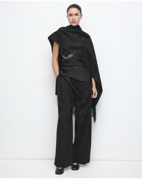 M.N.G - Pleated Wide Leg Trousers