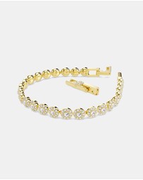 Swarovski - Una Angelic Bracelet, Round Cut, White, Gold-Tone Plated