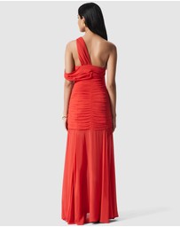 & Other Stories - One-Shoulder Chiffon Maxi Dress