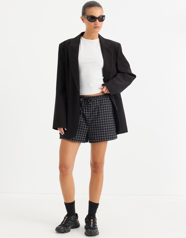 Calli - Lucy Drawstring Check Shorts