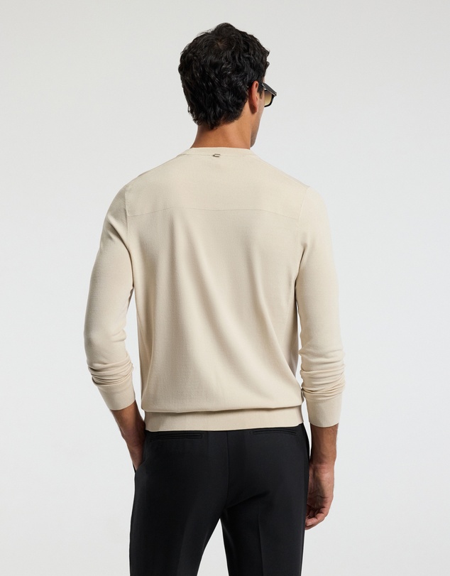 Calibre - Technical Knit Crew Neck Sweater Oatmeal