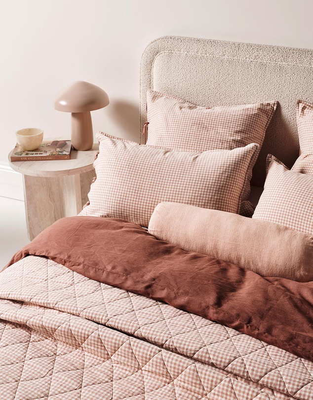 Aura Home - Mini Gingham European Pillowcase