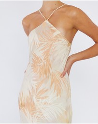 Amelius - Yasmine Printed Halter Maxi Dress