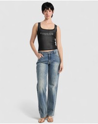 GUESS Originals - GUESS Originals Rhinestone Tank Top