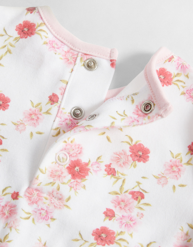 Gant - Floral Sleepsuit and Hat Set