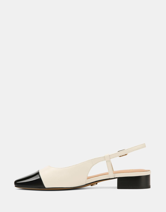 Wittner - Dame Dress Flats Off White/Black