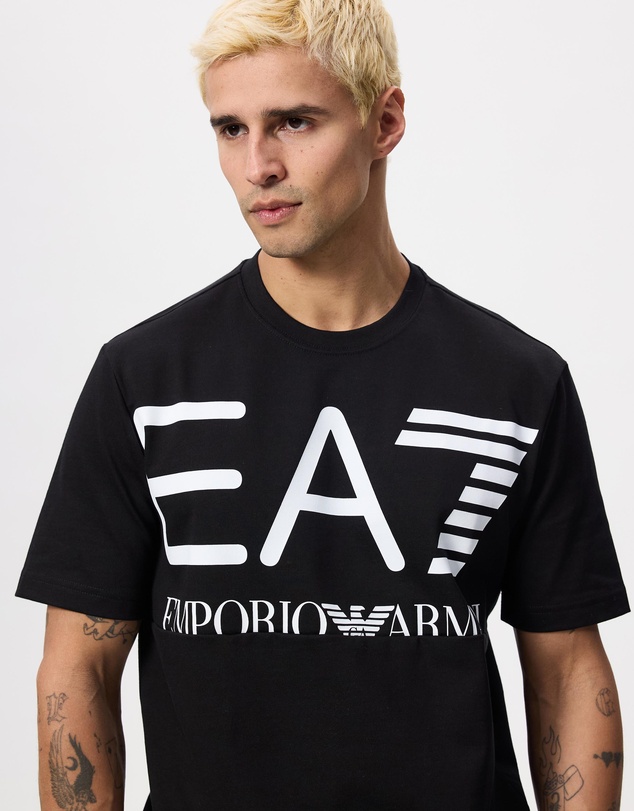 Emporio Armani EA7 - SS Train Logo Series M Oversize Logo Tee