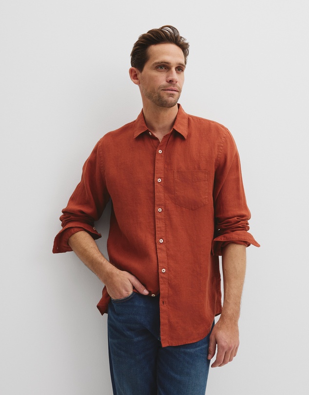 Country Road - Organically Grown Linen Regular Fit Shirt