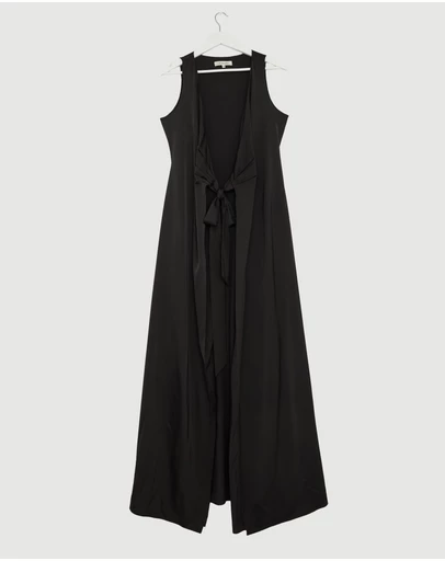 Revibe - Repaired CHANCERY Lani Sleeveless Wrap Maxi Dress - AU 10