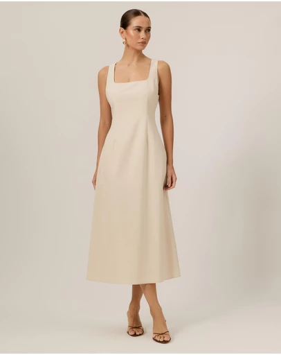 Tussah - Andy Square Neck Midi Dress