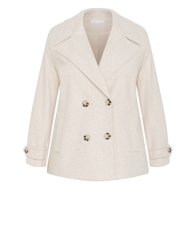 City Chic - Lola Short Melton Coat