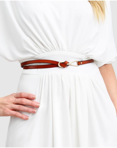 Belle & Bloom - London Mood Leather Tie Belt