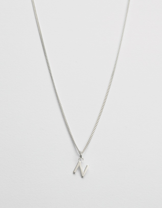 Kirstin Ash - N Outline Initial Necklace