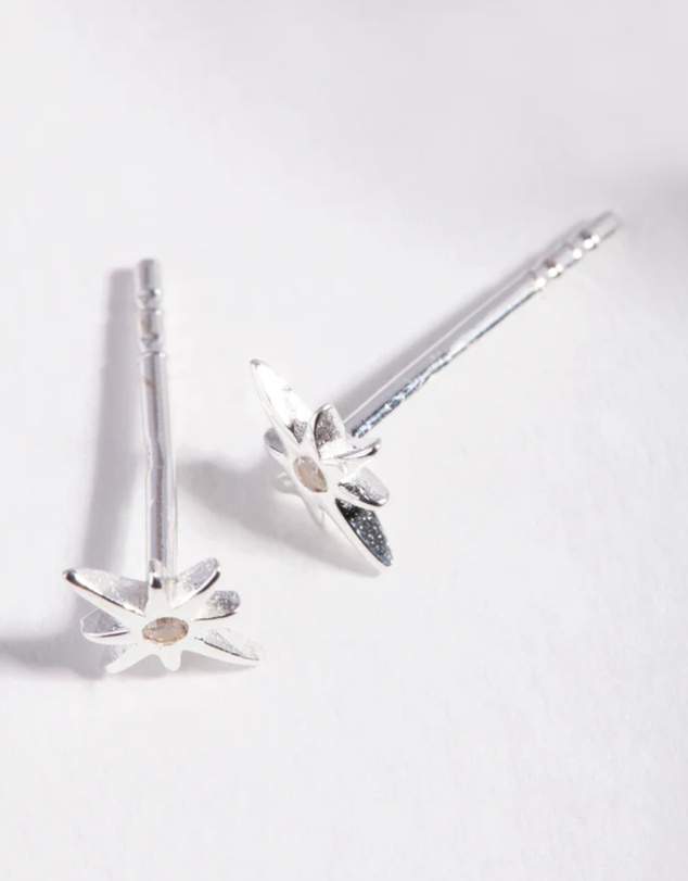 Lovisa - Sterling Silver Diamante Starburst Stud Earrings