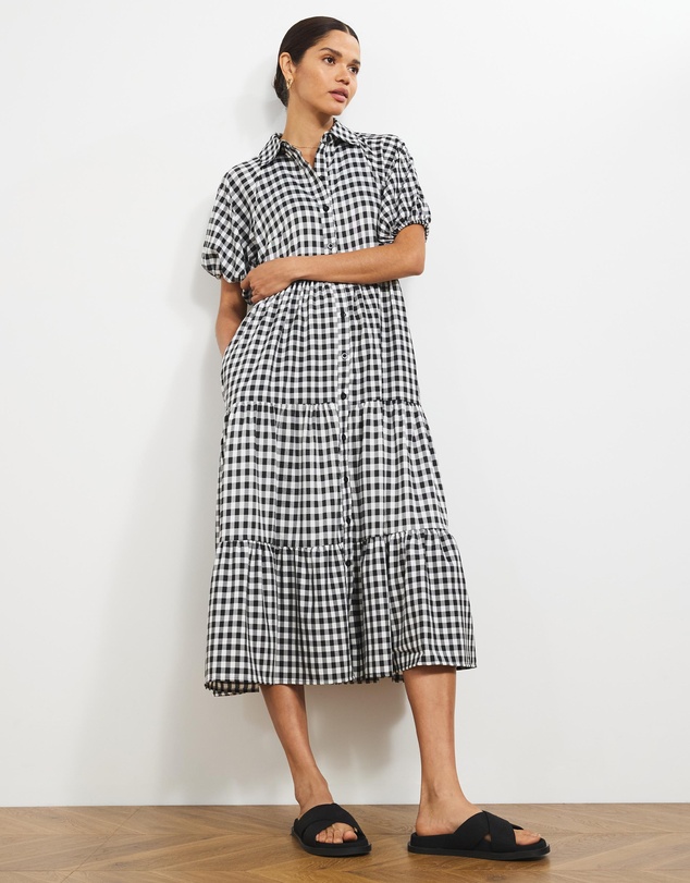Atmos&Here - Emberly Collared Midi Dress