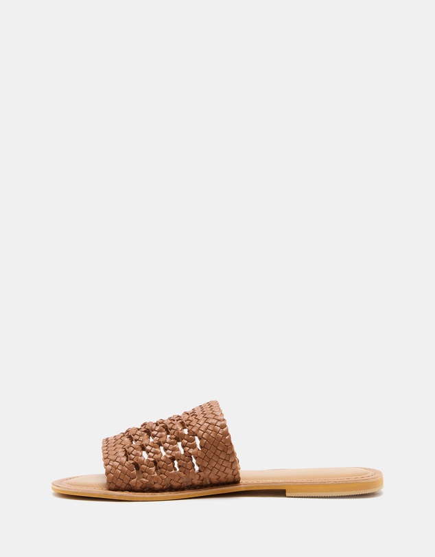 Just Because - Kannada Leather Flat Sandals