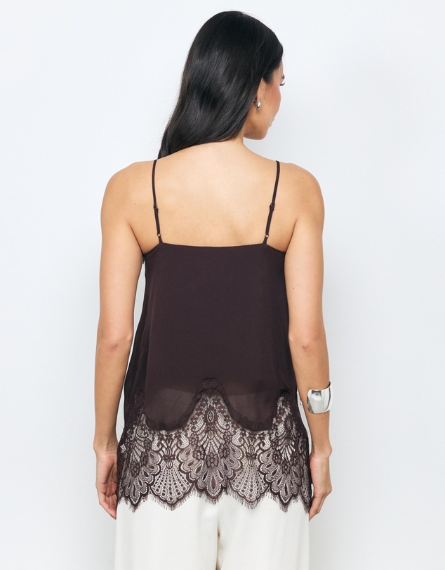 AERE - Alina Lace Trim Cami Top