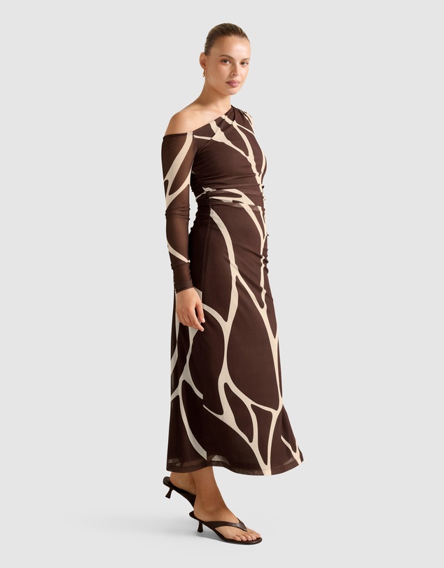 Forever New - Gemma Tipped Shoulder Midi Dress