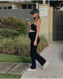 Soon Maternity - Straight Flare Overbelly Leggings