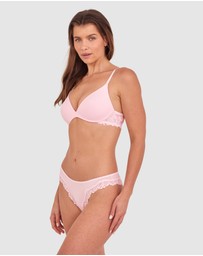 Bras N Things - NKD Push Up Wirefree Bra - Pink