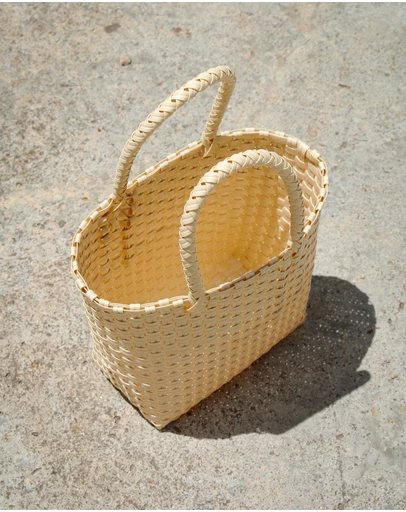 Mimmi Terra - Woven Micro Tote Panna Cotta