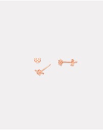 Ichu - Knotted Bar Earrings