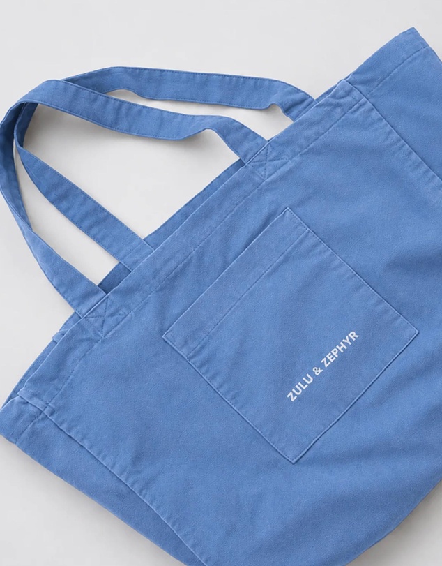 Zulu & Zephyr - Denim Cotton Canvas Tote Bag