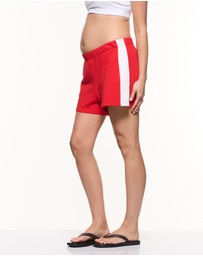 Soon Maternity - Side Stripe Cotton Shorts
