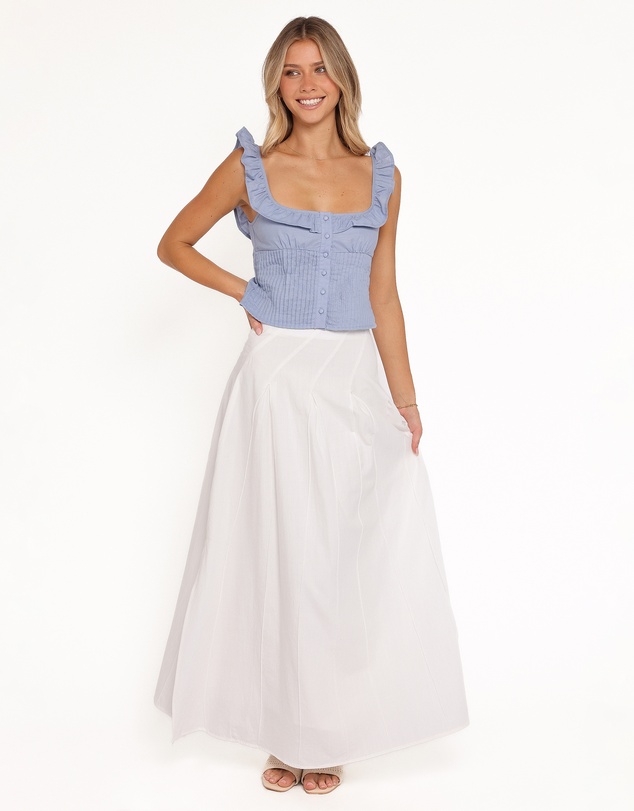 Petal & Pup - Zoey Maxi Skirt - White