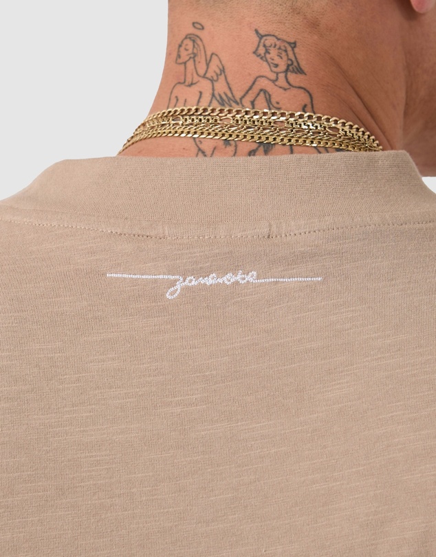 Zanerobe - Cropped Slub Flow Tee Coffee