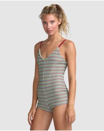 RVCA - Womens Aren Surf Suit One Piece Swimsuit