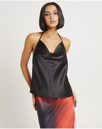 Alice In The Eve - Nova Cowl Neck Halter Top