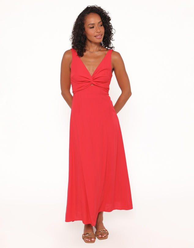 Petal & Pup - Archer Midi Dress - Red