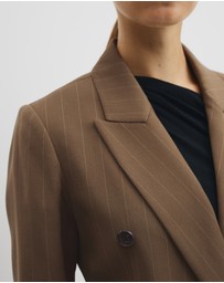 Country Road - Pinstripe Double Breasted Blazer