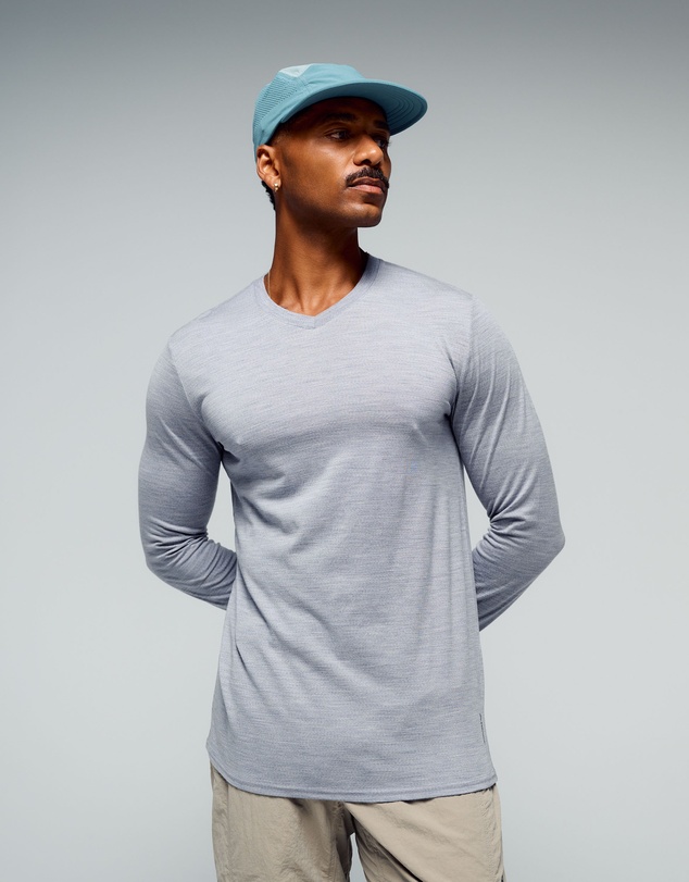 Kathmandu - 100% Merino Long Sleeve V-Top