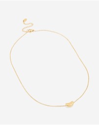 Lovisa - Waterproof Gold Plated Stainless Steel Small Bean Pendant Necklace