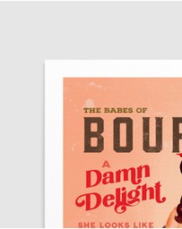 Olive et Oriel - Bourbon Babes Vol 22 Vintage Pinup Girl by The Whiskey Ginger Art Print