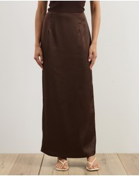 Atmos&Here - Lowen Satin Maxi Skirt