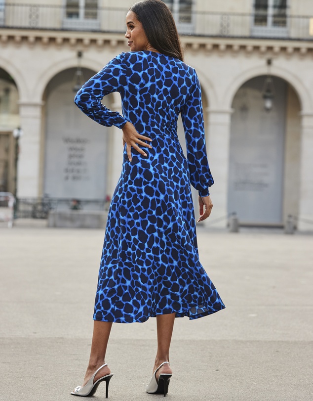 Sosandar - Morocco Print Split Detail Dress