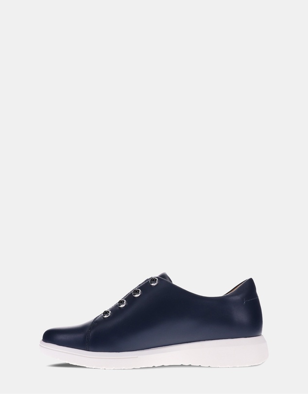 Mia Vita - Bingo Elastic Lace Sneaker - Navy