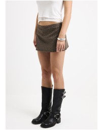 Insight - Annie Puckered Check Skort