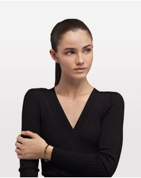 Furla - Furla Arch Stripe Gold Tone & Black Bracelet