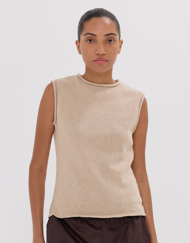 Cloth & Co. - The Rolled Edge Tank | Dune