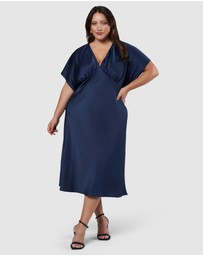 Pink Dusk by Curve Project - Wanting More Midi Dress