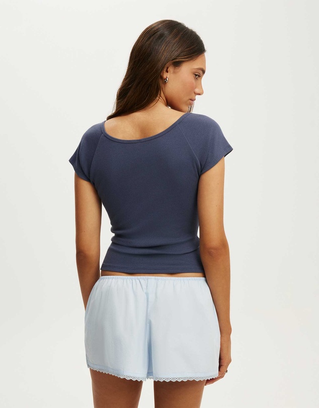Cotton On Body - Rib Henley Tee