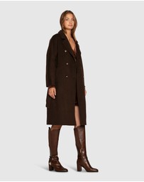 Belle & Bloom - Boss Girl Double Breasted Lined Wool Coat