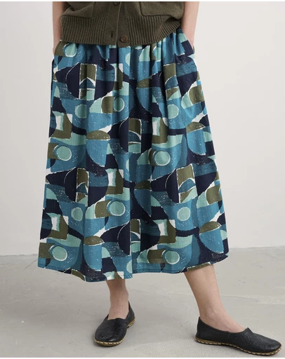 Seasalt - Seasalt Cornwall Blue Mevagissey Skirt