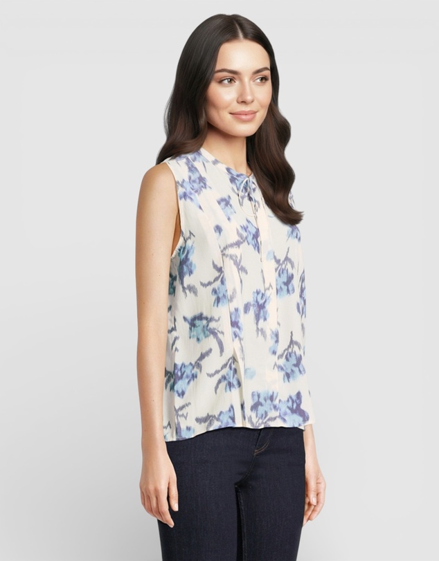 rag & bone - Arden Printed Sleeveless Blouse
