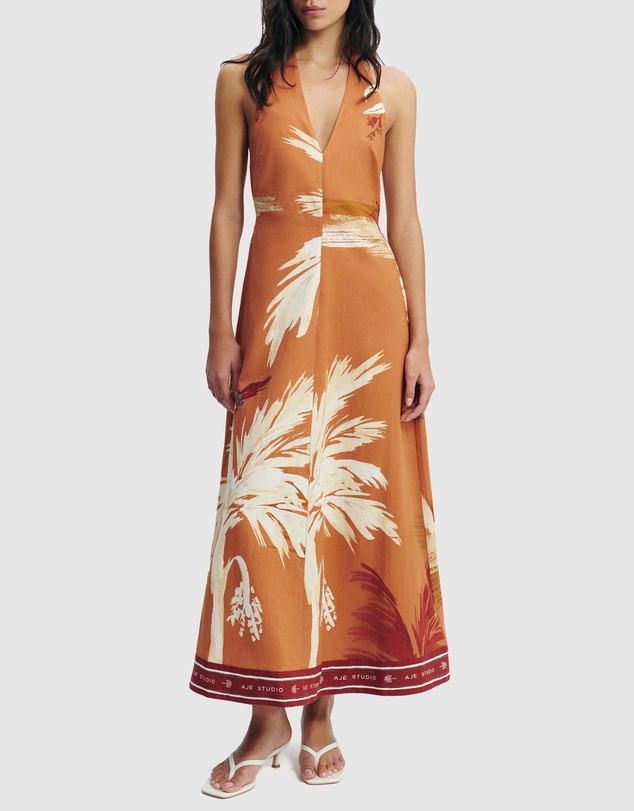 Aje Studio - Sol Halter Maxi Dress